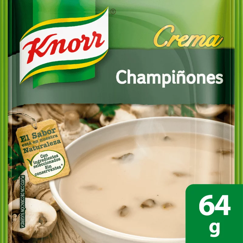 Crema Knorr Champiñones 5 Porciones 64 g