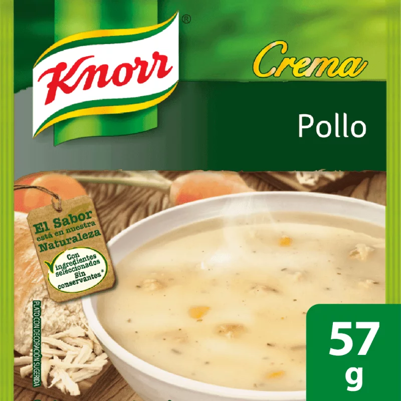 Crema Knorr Pollo 5 Porciones 57 g