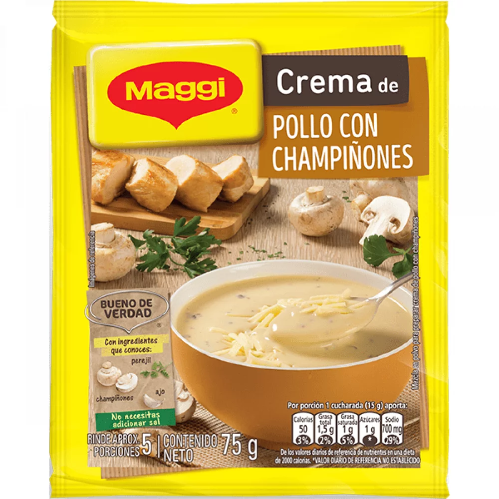 Crema Maggi Gourmet Pollo Champinones 75 g