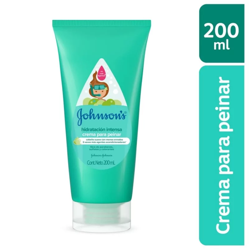 Crema Para Peinar Johnson 200 ml Hidratación Intensa