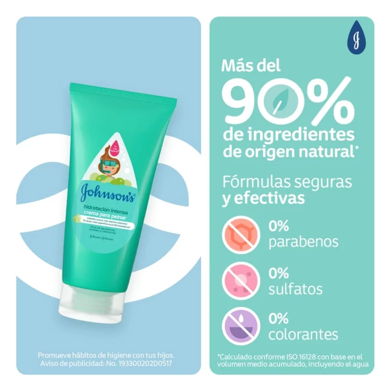 Crema Para Peinar Johnson 200 ml Hidratación Intensa