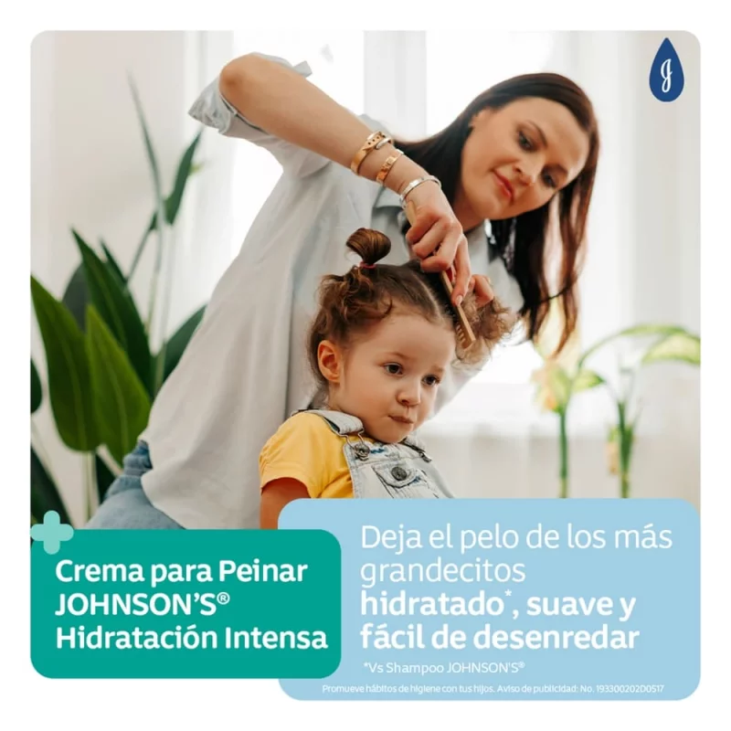 Crema Para Peinar Johnson 200 ml Hidratación Intensa