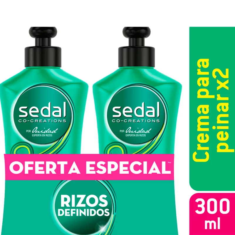 Crema Para Peinar Sedal 2 und X300 ml Rizos Obedientes