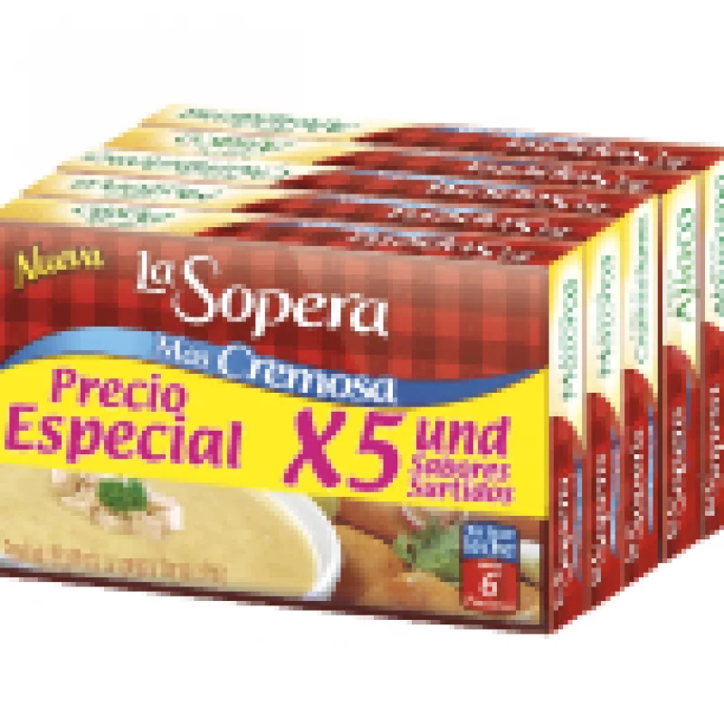 Crema Sopera X5 Surtida 6 Porciones 446 g