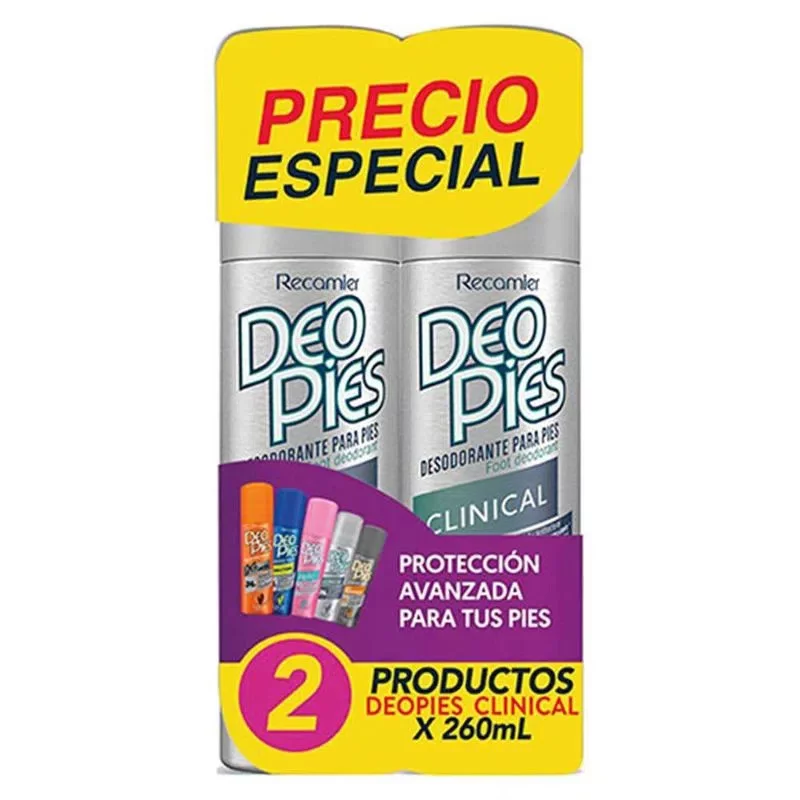 Deo Pies Clinical 2 x 260 ml Precio Especial