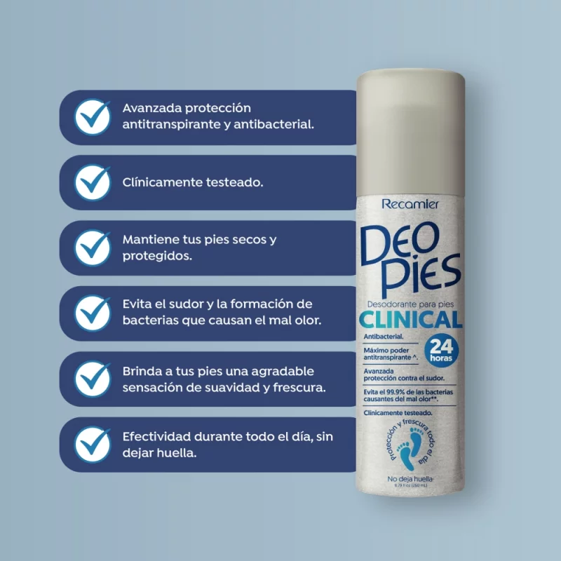 Deo Pies Clinical 2 x 260 ml Precio Especial