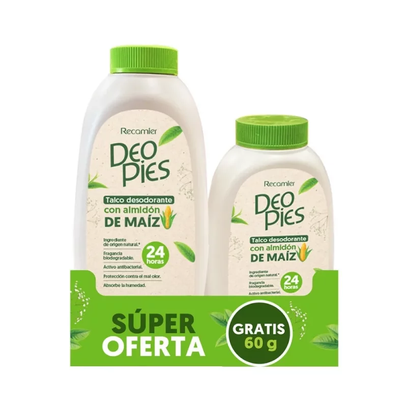 Deo Pies Talcos Super Oferta  Almidon De Maiz x 120 g Gratis 60g