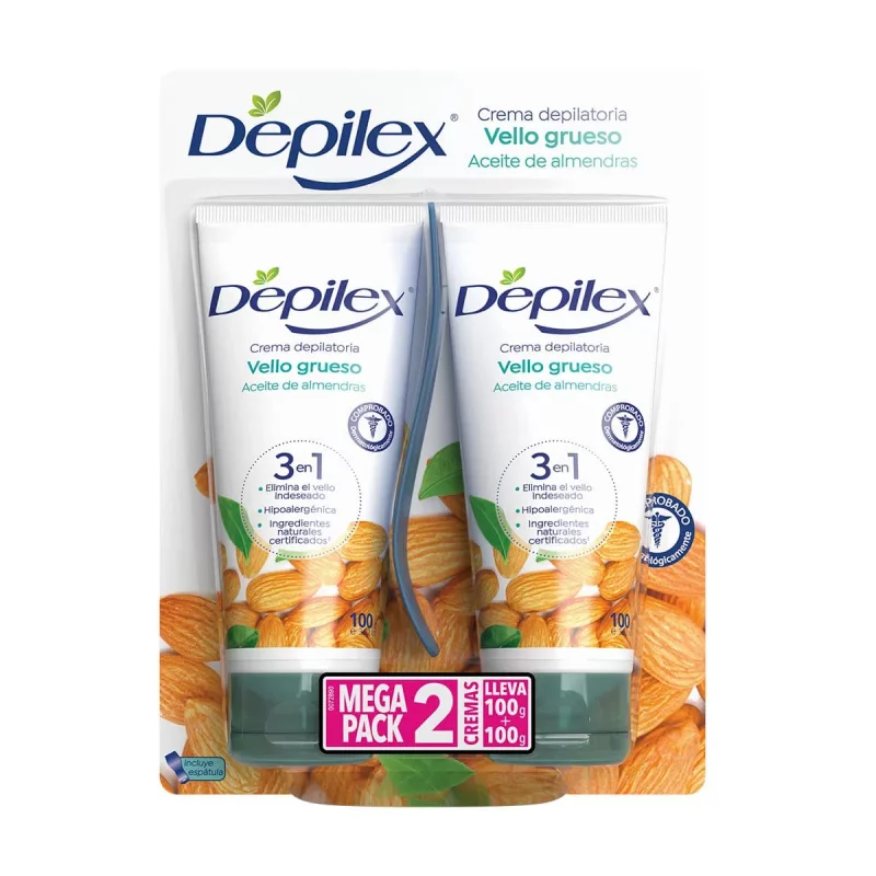 Depilex Crema Vello grueso x 100 g 2 x 1 und Almendras