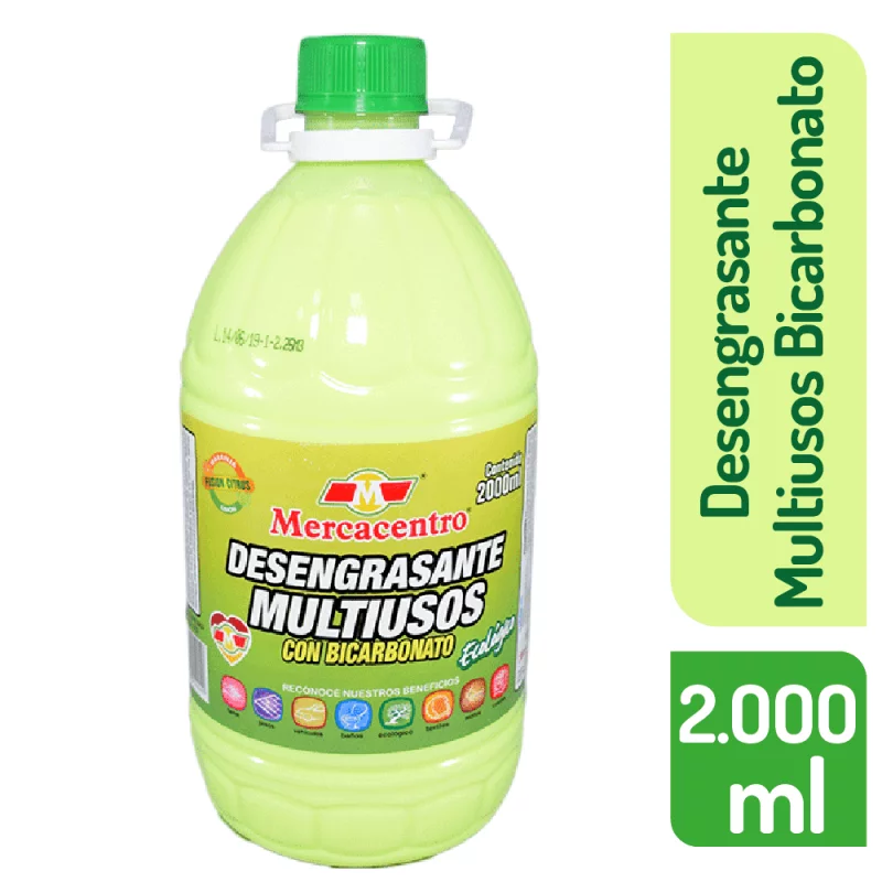 Desengrasante Mercacentro Multiusos Bicarbonato 2000 ml