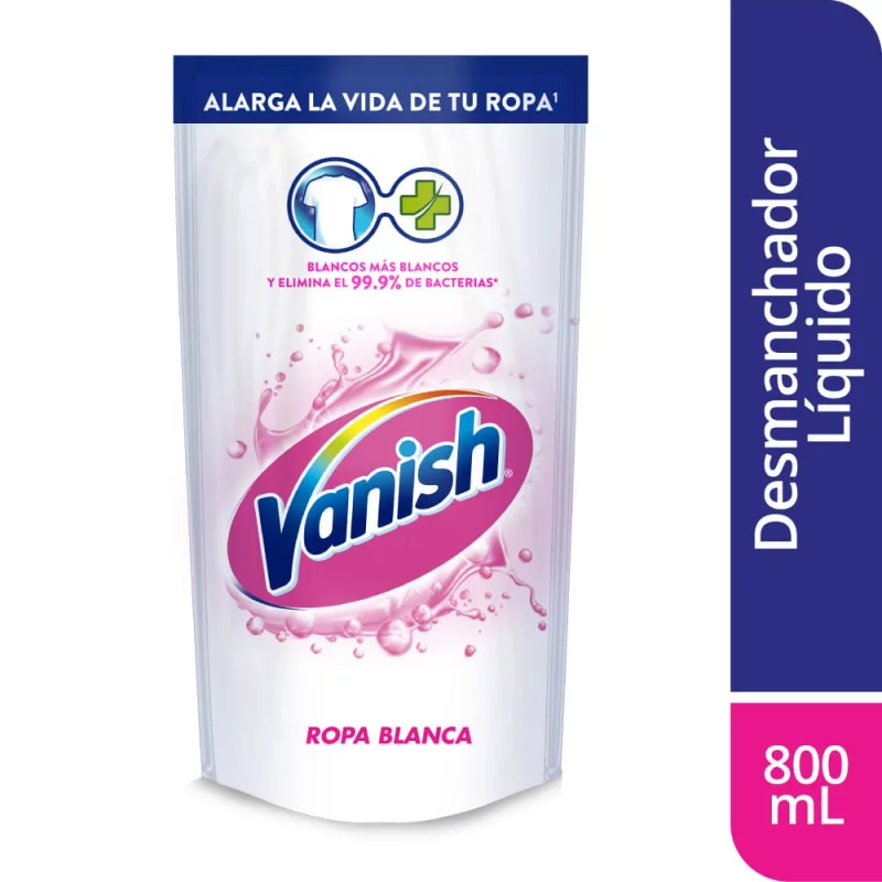 Desmanchador Vanish Líquido Blanco 800 ml