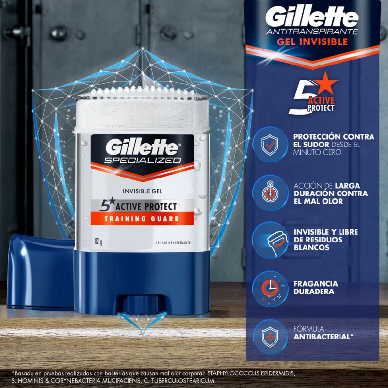 Desodorante gillette Creargel Training guard 82 g