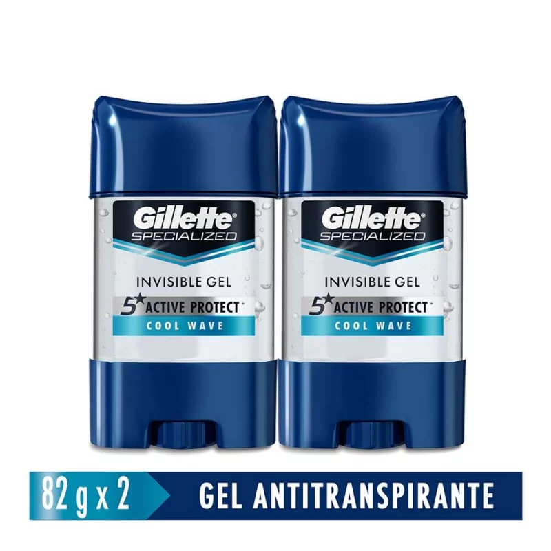 Antitranspirante Gillette Clear Gel Cool Wave 164 g, Productos