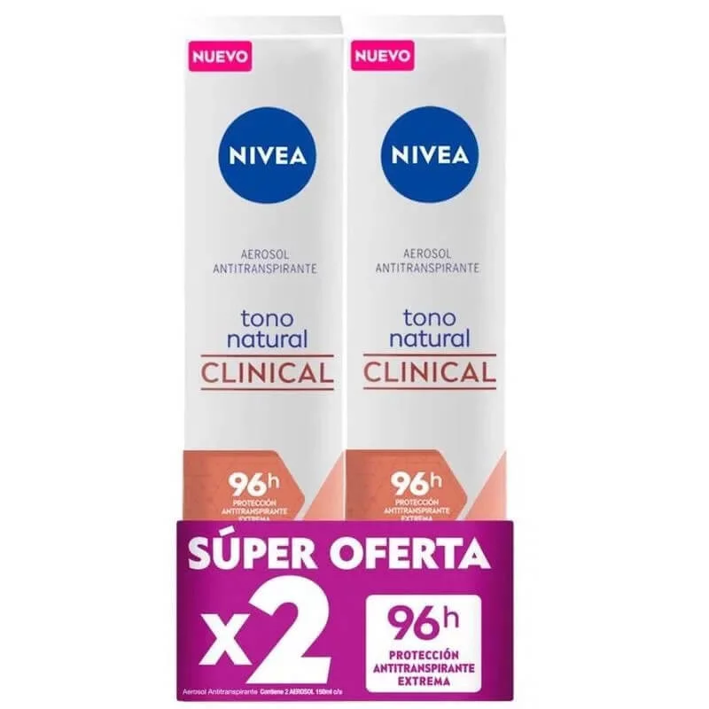 Desodorante Nivea Clinical Spray Tono Natural 2 und Por x 150 ml