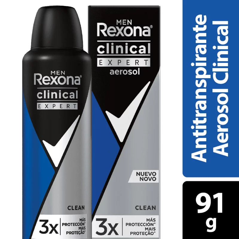 Desodorante Rexona Clinical Clean Aerosol 91 g