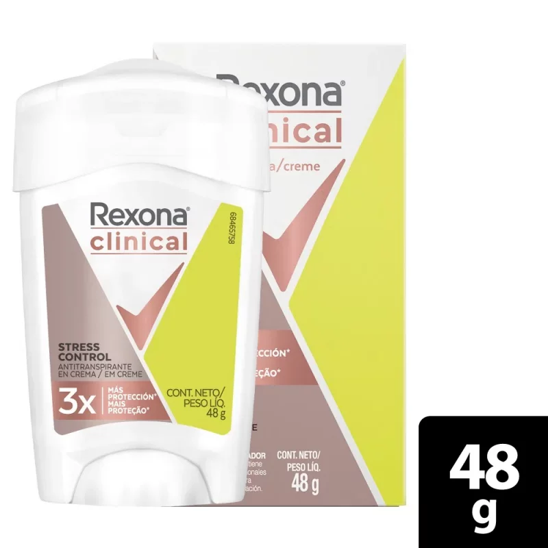 Desodorante Rexona Clinical Stress Control Barra 48g