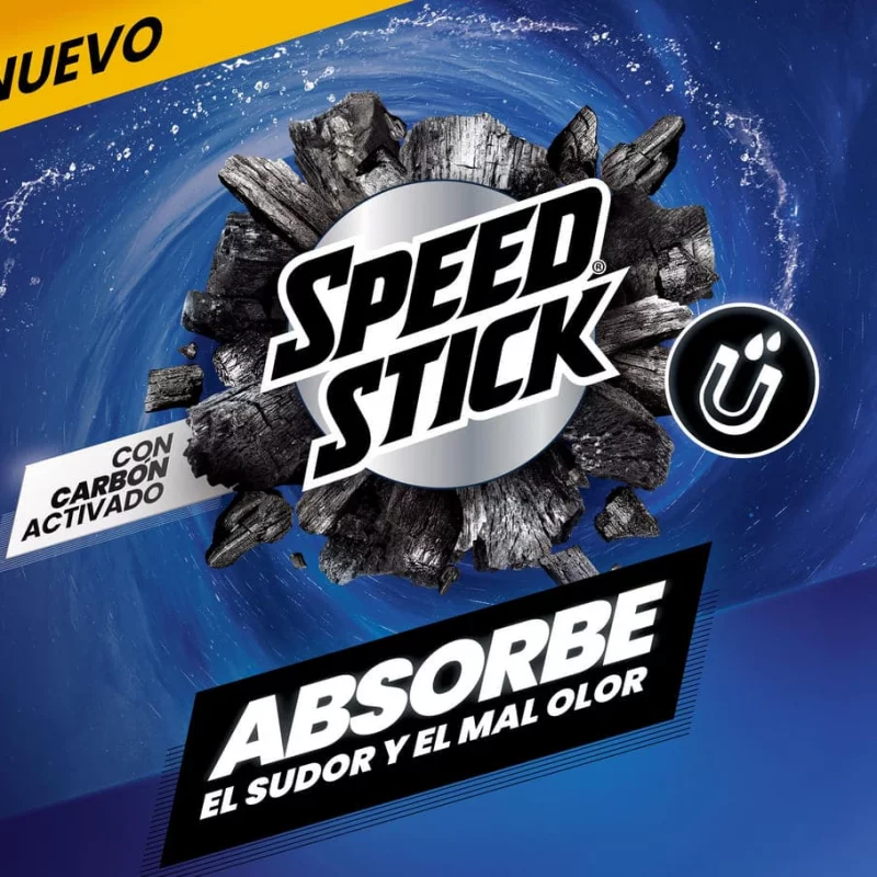 Desodorante Speed Stick Aerosol x 2 und Carbón Absorb x 182 g