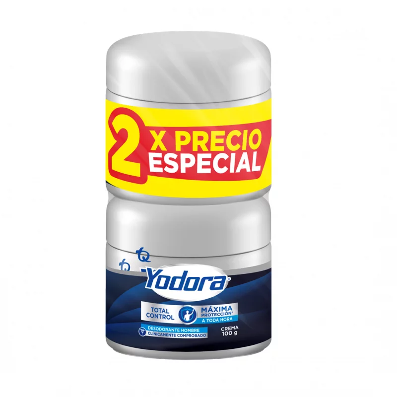 Desodorante Yodora Crema Total Control 2 X 100 g Precio Especial