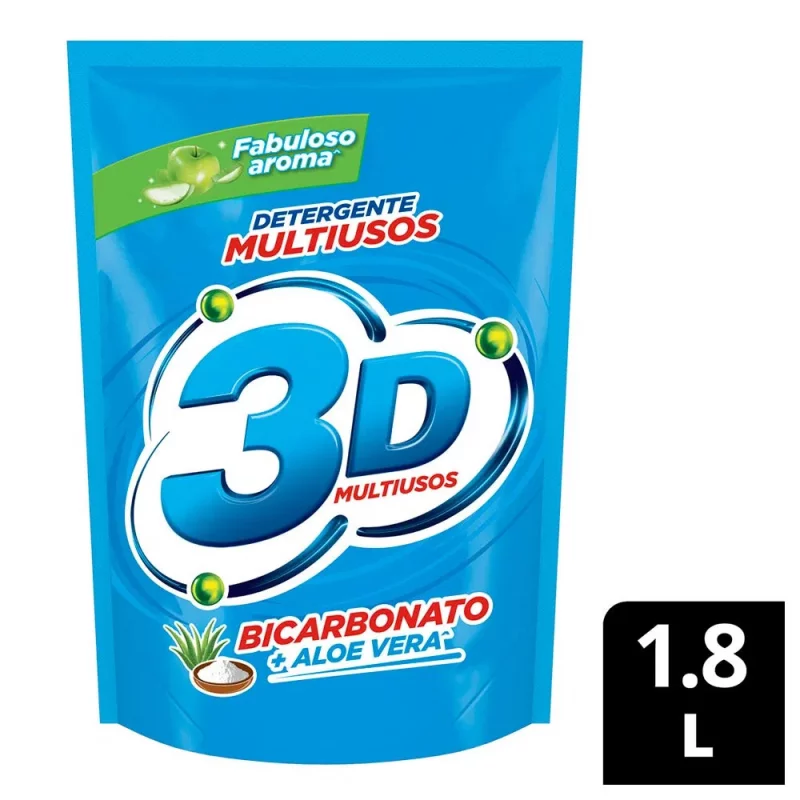Det. 3D Multiusos Liquido Dp x 1800 ml
