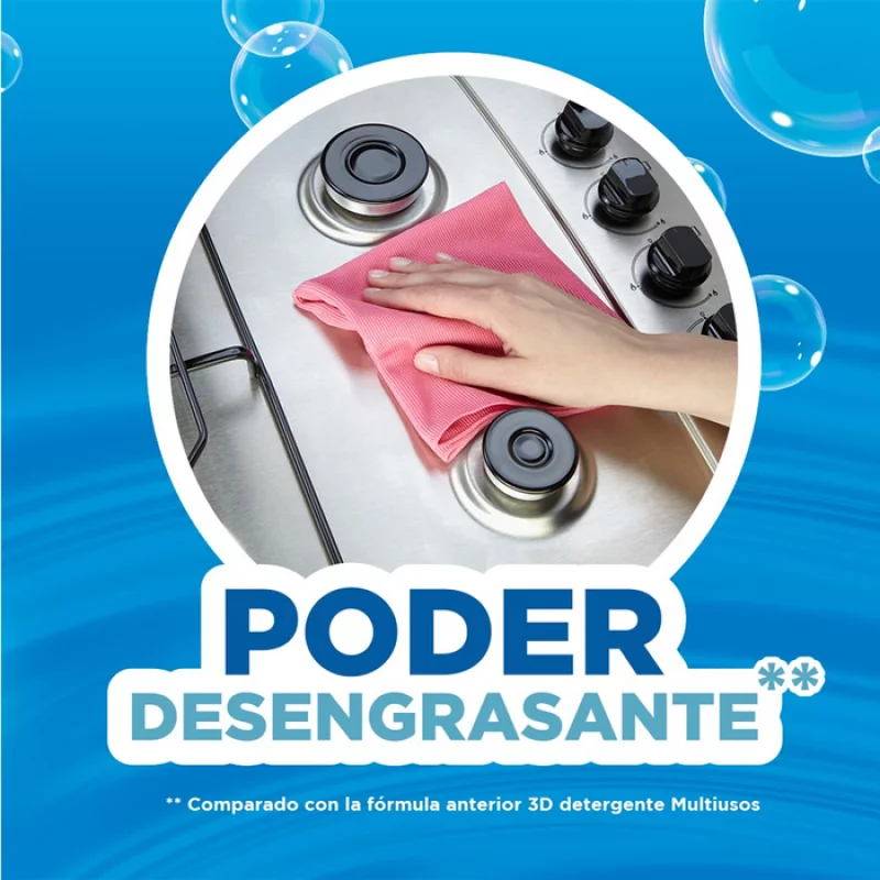 Detergente  3D Multiusos x 2000 g