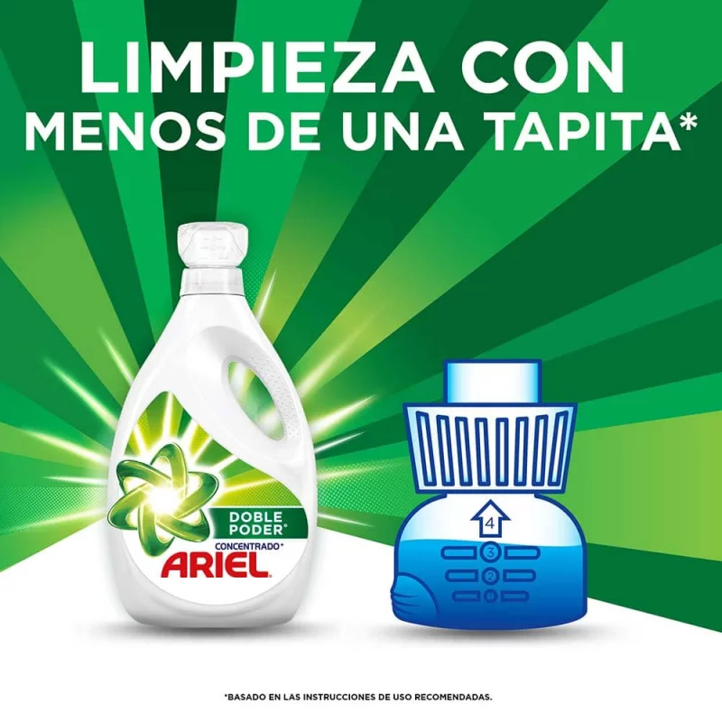 Detergente Ariel Líquido 1900 ml Concentrado