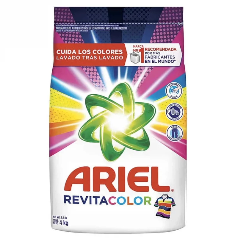 Detergente Ariel Revitacolor x 4000 g
