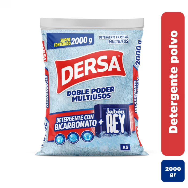 Detergente As Bicarbonato + Jabón Rey x 2000 g