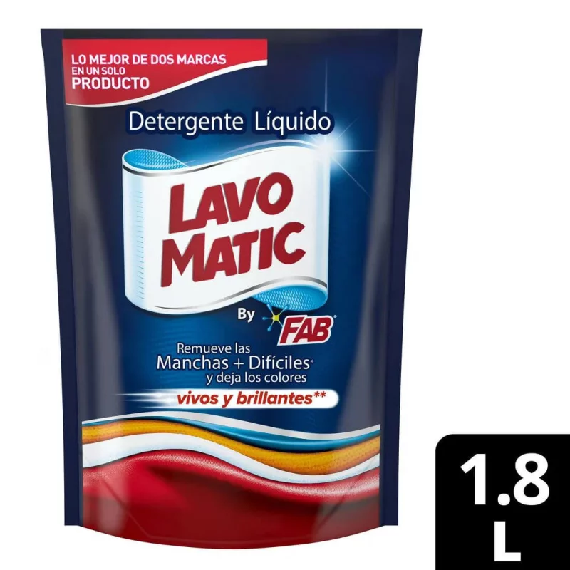 Detergente Lavomatic Floral Líquido Doypack 1.8 L