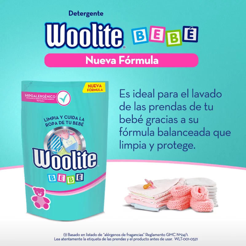 Detergente Líquido Woolite Baby 900ml