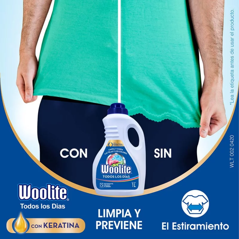 Detergente Líquido Woolite Todos Los Días 900 ml