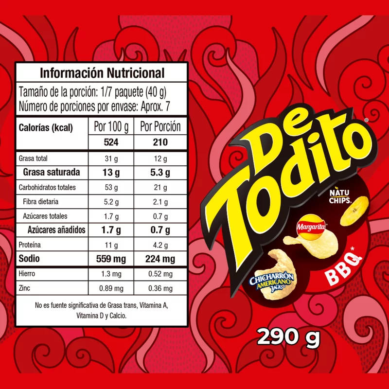 Detodito Margarita BBQ Rojo x 290 g