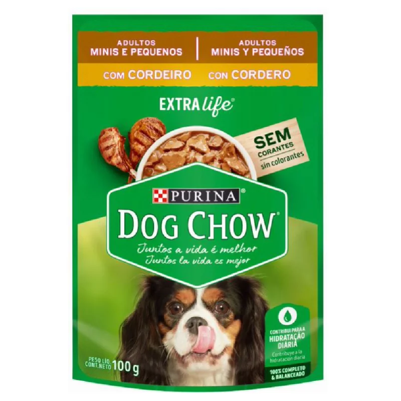 Dog Chow Trozos Jugosos Picnic De Cordero 100 g