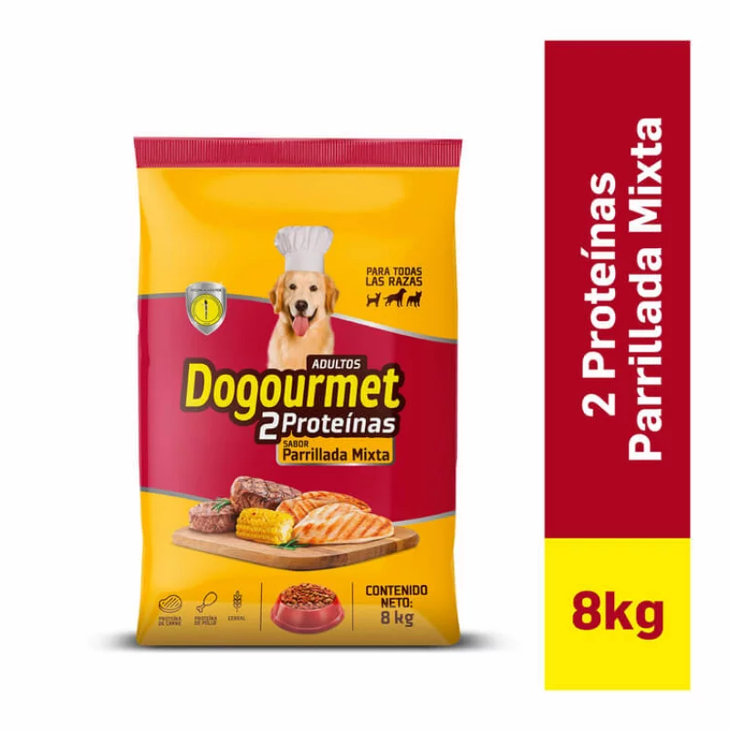 Dogourmet 2 Proteinas Parrillada Mixta x 8 kg