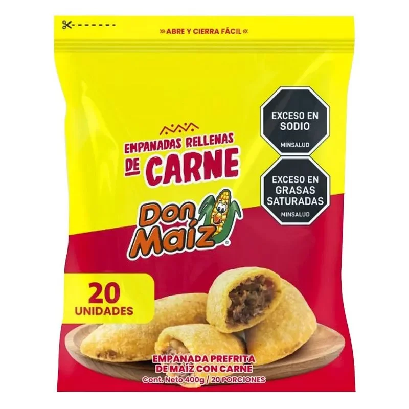 Empanadas Don Maiz Rellenas De Carne x 400 g