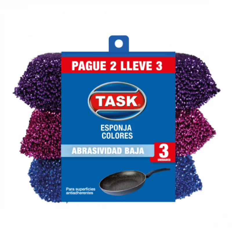Esponja Task Inox Suave Pague 2 - Lleve 3
