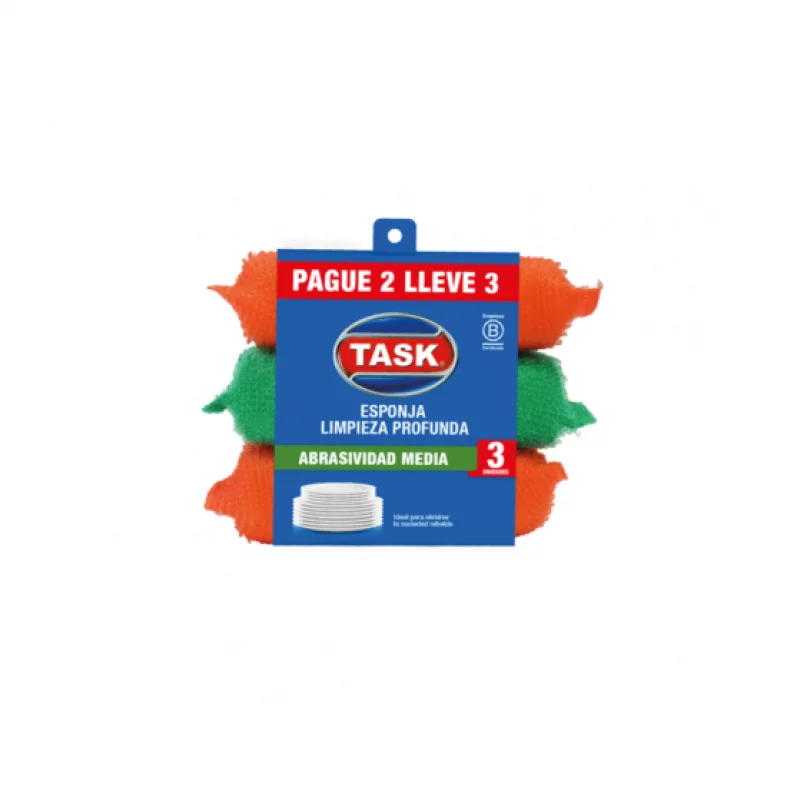Esponja Task Suave Color Pague 2 - Lleve 3