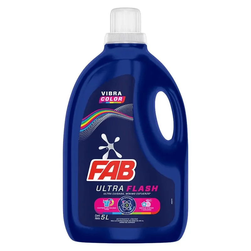 Fab Detergente Líquido Ultra Color Botella x 5 l