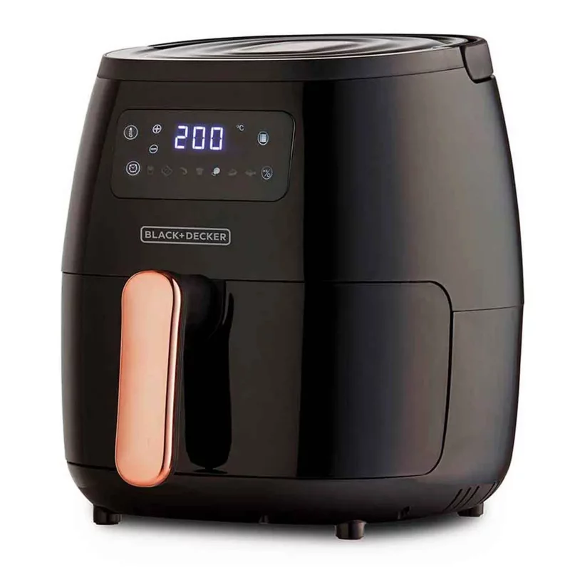 Freidora De Aire Black&Decker Negra Digital 5.7 Litros HFD5055B