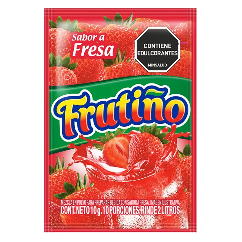 Fresco Frutiño Fresa 2 Litros Sobre x 10 g