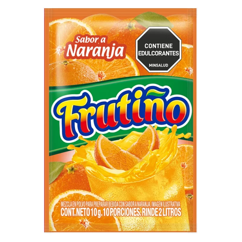 Fresco Frutiño Naranja 2 Litros Sobre x 10 g