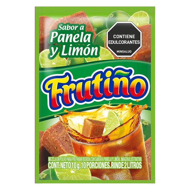 Fresco Frutiño Panela Limón 2 Litros Sobre x 10 g