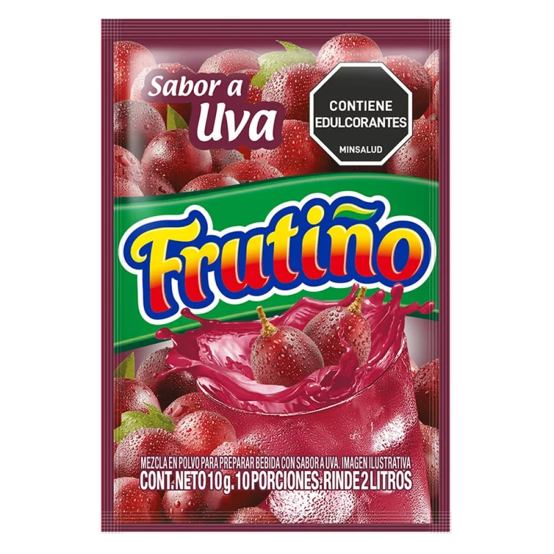 Fresco Frutiño Uva 2 Litros Sobre x 10 g