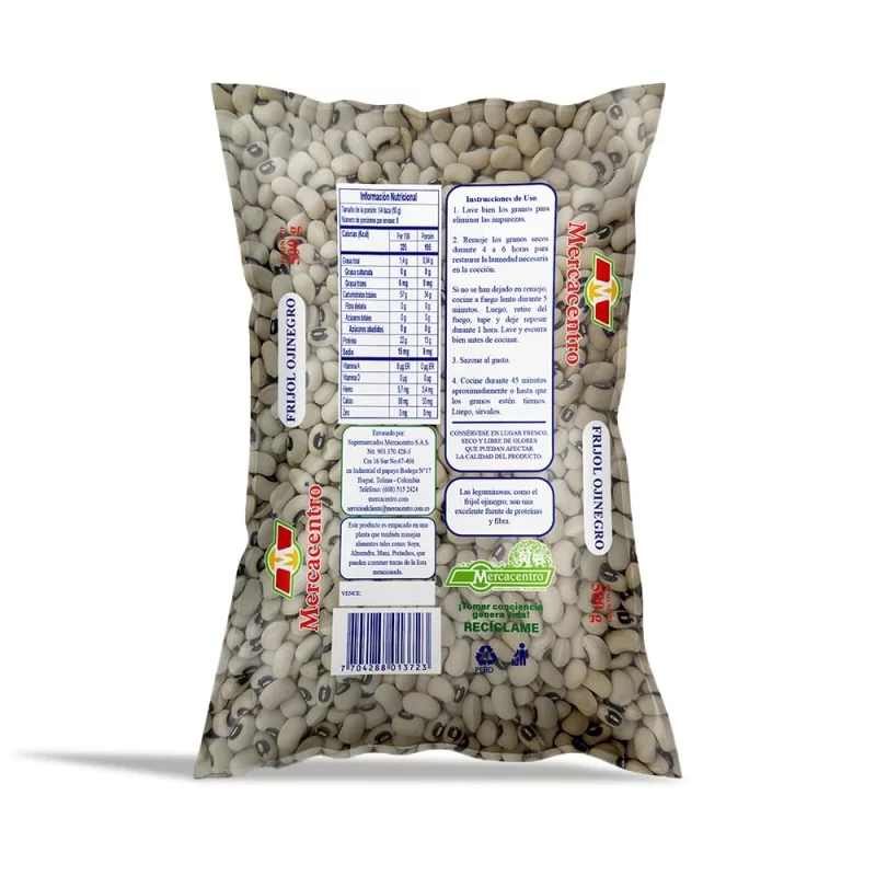 Frijol Ojinegro Mercacentro 500 g