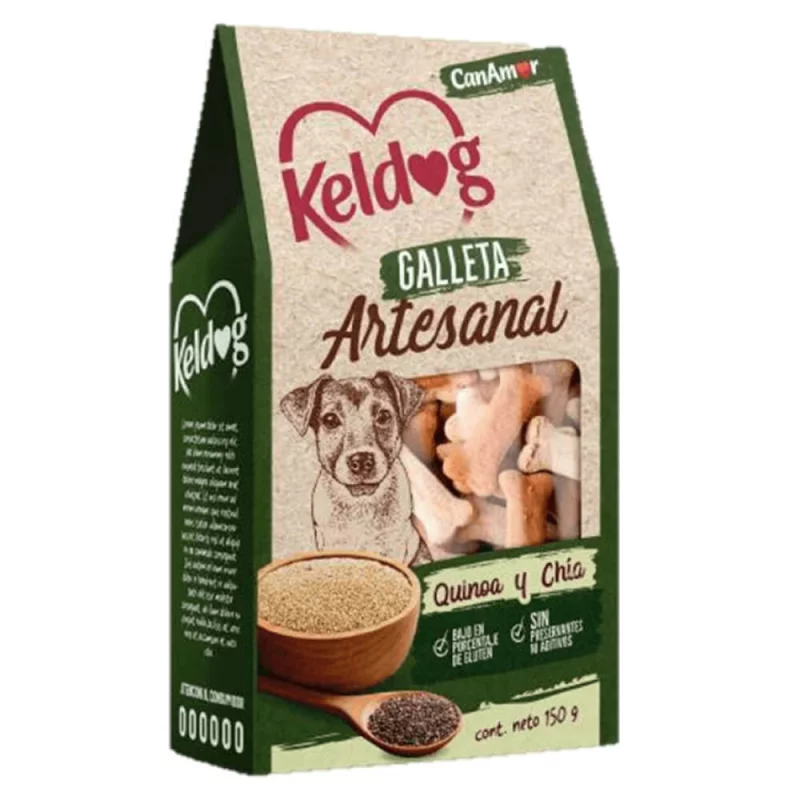 Galletas Artesanales Can Amor Keldog Quinua Y Chia x 150 g