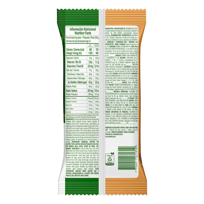 Galletas Crakinua X6 und Granos Ancestrales 180 g