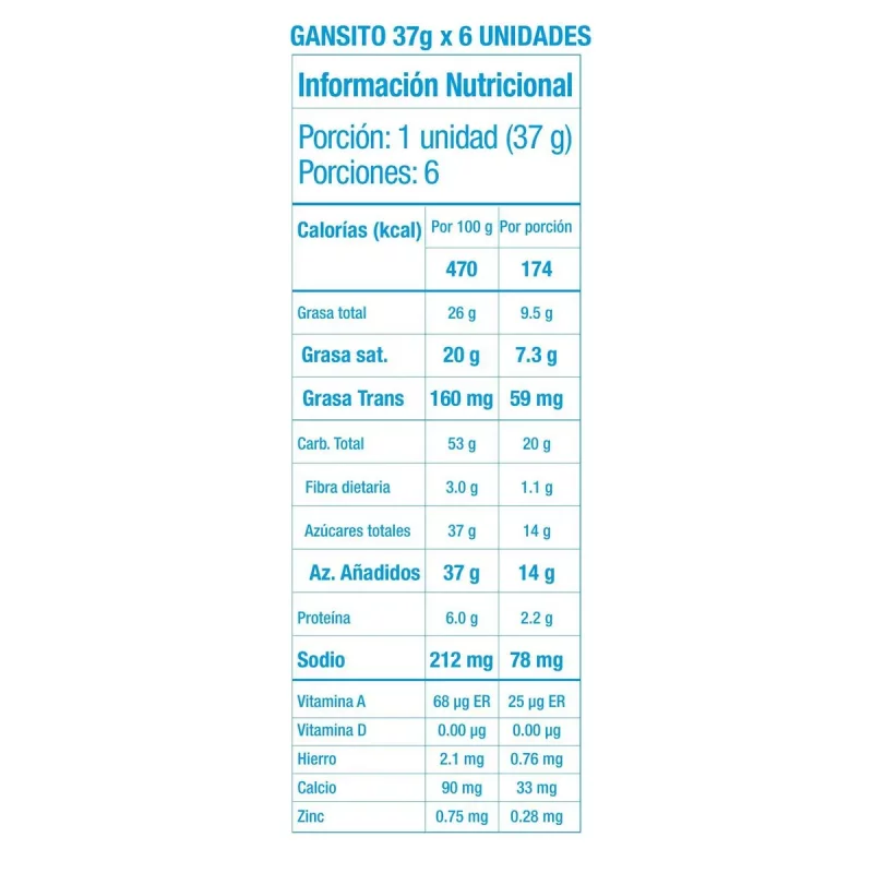 Gansito Ramo 6 und x 37 g