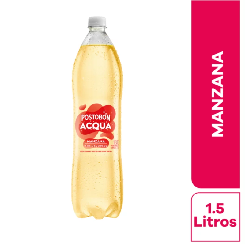 Gaseosa Postobón Acqua Manzana x 1500 ml
