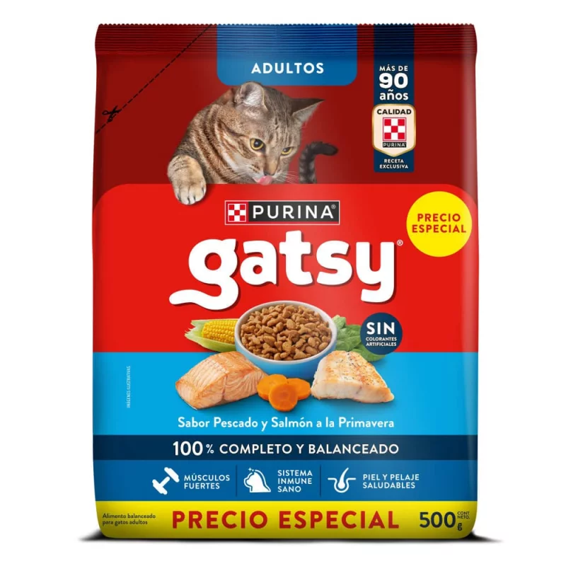 Gatsy Pescado Y Salmón Precio Especial AduLitrosos x 500 g