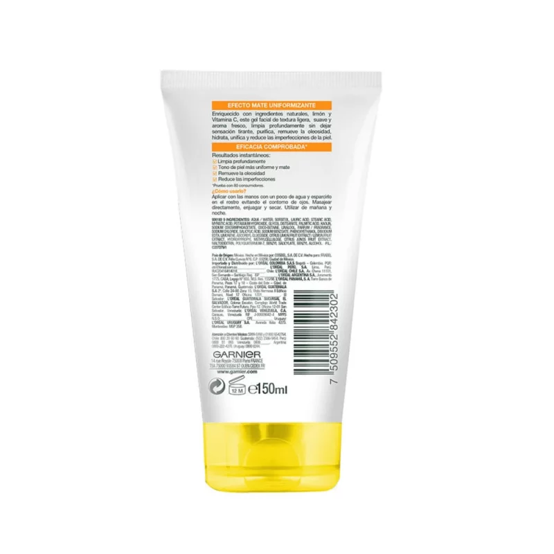 Gel Desmaquillante Garnier 150 ml Aclara Expres