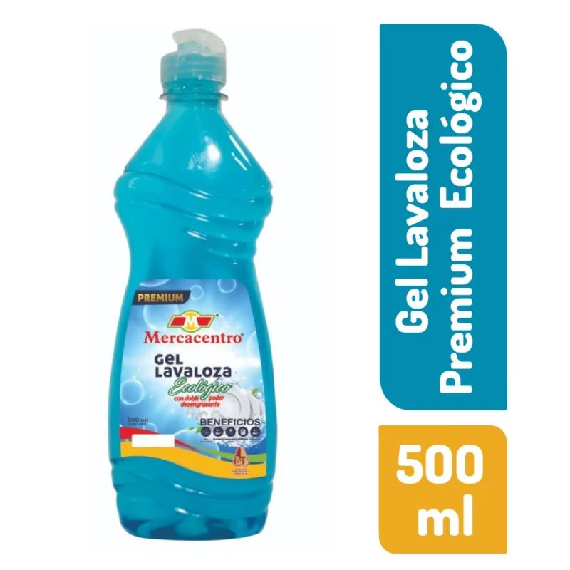 Gel Lavaloza Mercacentro Premium Ecológico x 500 ml