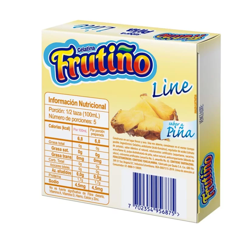 Gelatina Frutiño Line Pina x 11.2 g